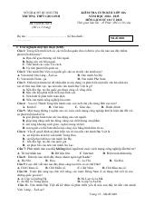 Đề thi Học kì 2 Lịch sử 10 năm 2024-2025 trường THPT Gio Linh (Quảng Trị)